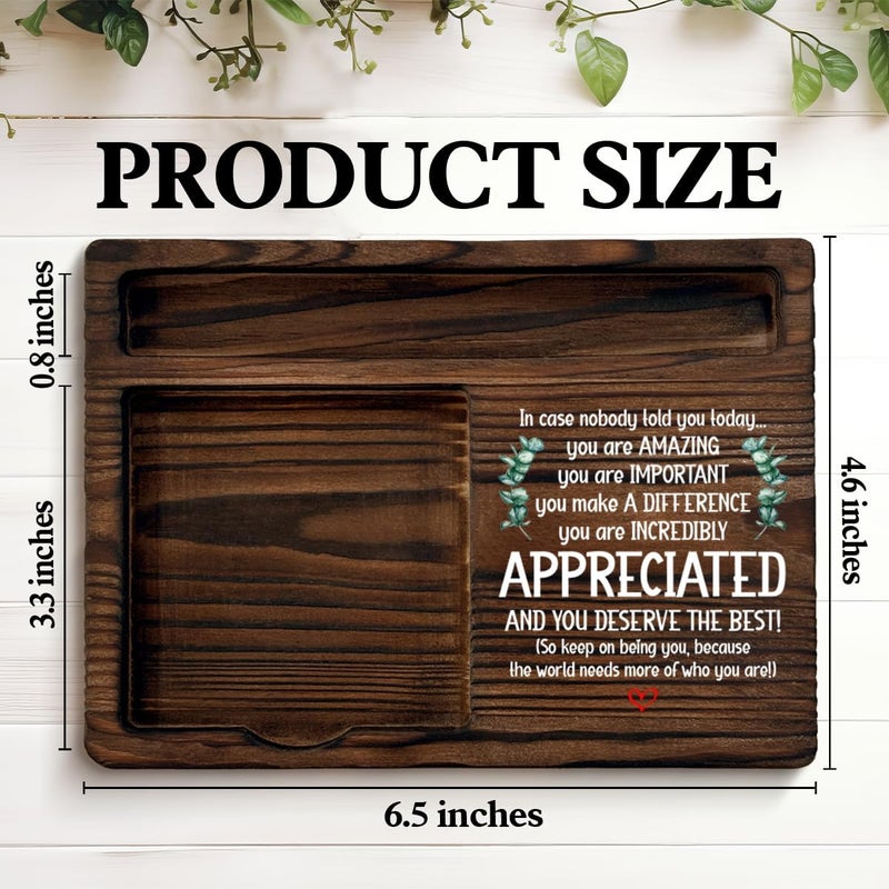 QODMGD Motivational Sticky Note Holder Thank You Appreciation Gifts for Women Men, You are Amazing Post It Note Dispenser for Home Office Desk Decor - Image 2